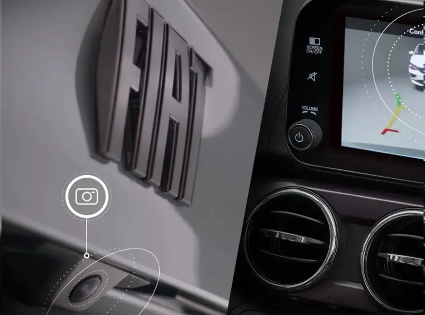 CÂMERA DE RÉ COM LINHAS DINÂMICAS