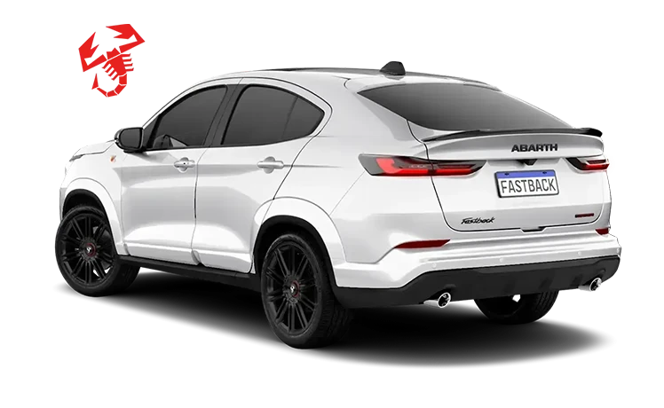 FASTBACK ABARTH TURBO 270 FLEX AT 2026 BRANCO BANCHISA COM TETO PRETO VULCANO