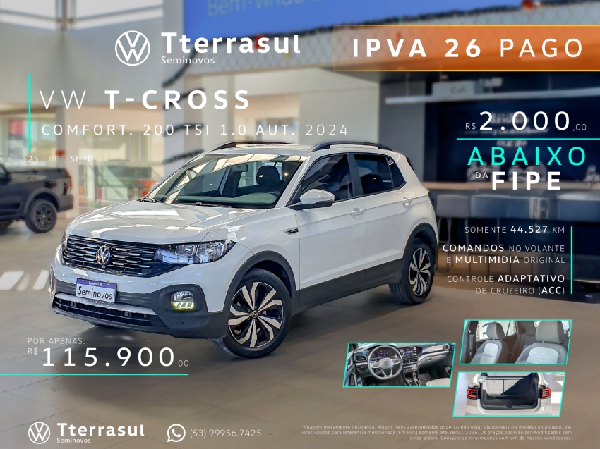 1.0 200 TSI TOTAL FLEX COMFORTLINE AUTOMÁTICO