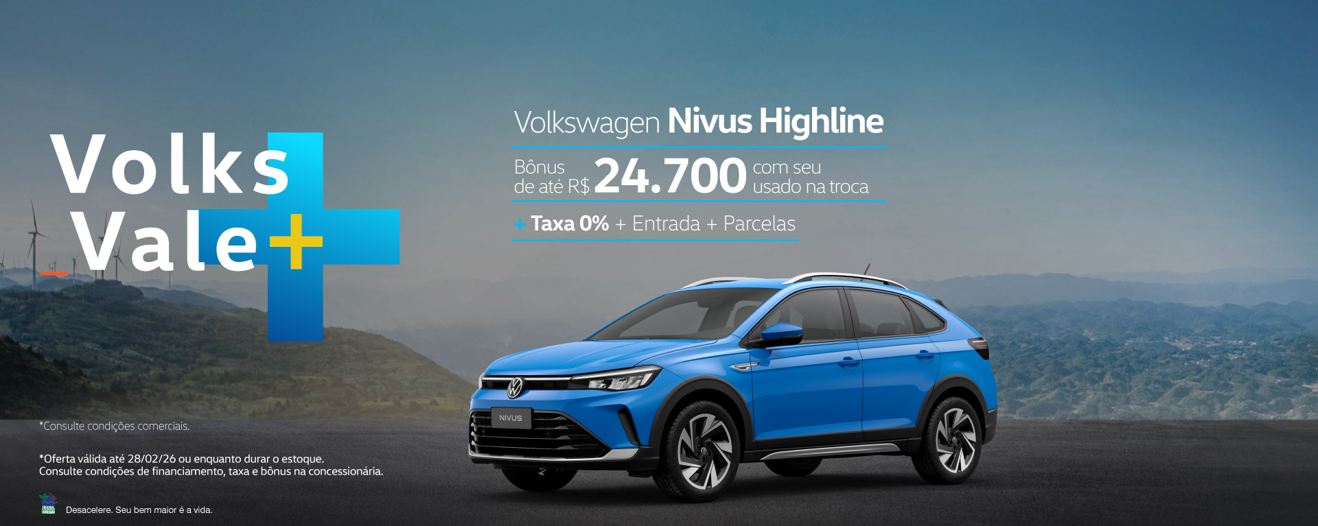 banner nivus - volks vale mais