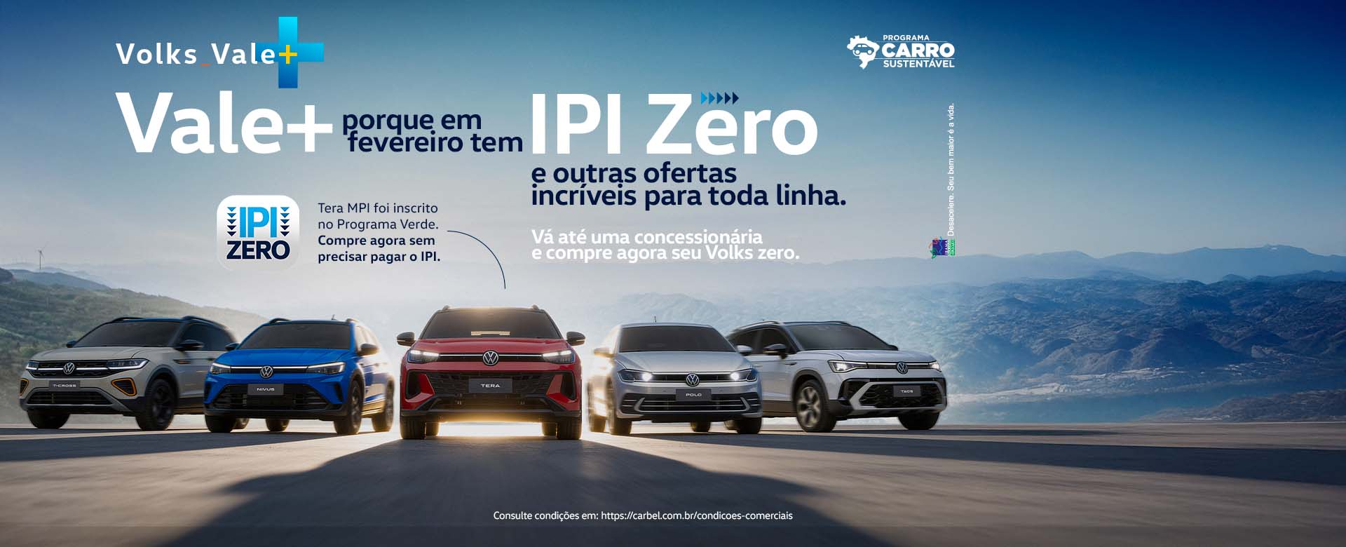 Banner de ofertas | Volks Vale + IPI zero