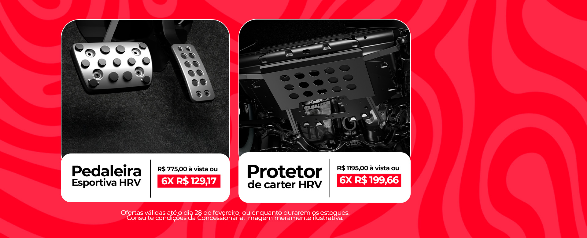 hr-v pedaleira + protetor de carter