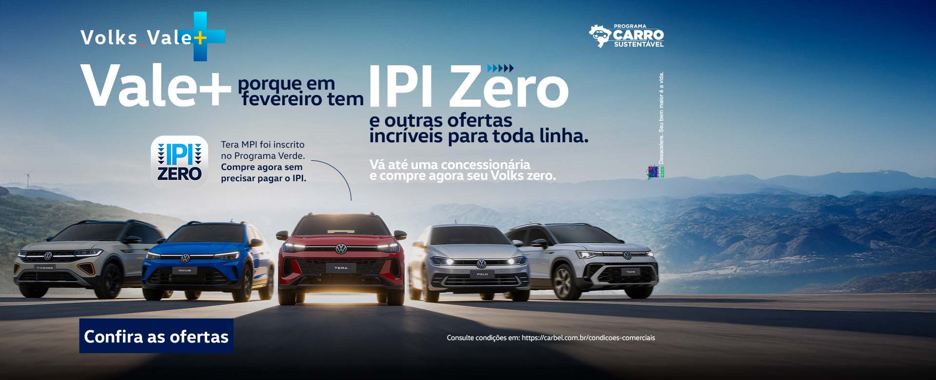 Banner de ofertas | Volks Vale + IPI zero
