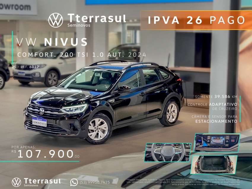 1.0 200 TSI TOTAL FLEX COMFORTLINE AUTOMÁTICO