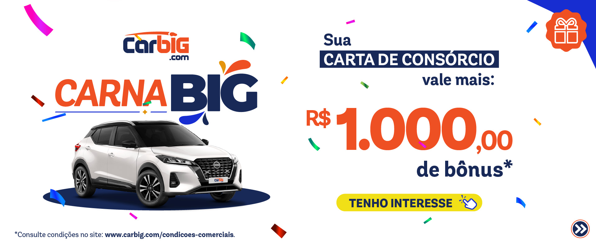 Seminovos Carbig.com | Campanha Fevereiro - Carta de Consórcio (VA)