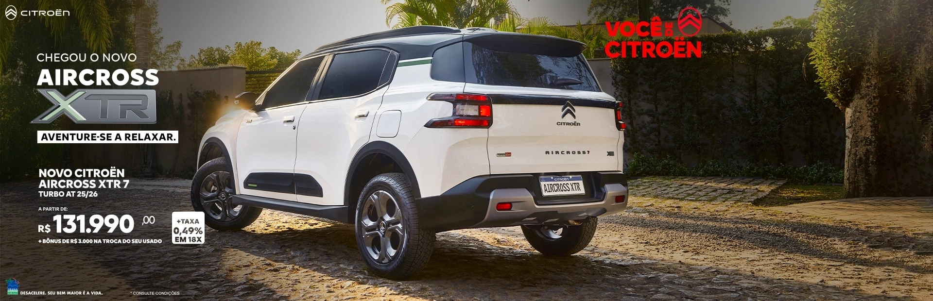 banner 170 ddm varejo  voce de citroen aircross xtr