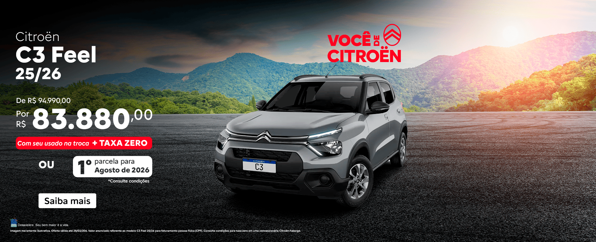 banner oferta c3 feel - fevereiro