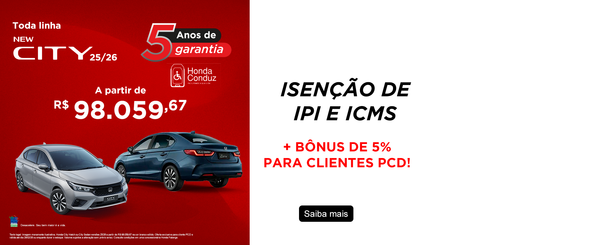 OFERTA CITY PCD - FEVEREIRO