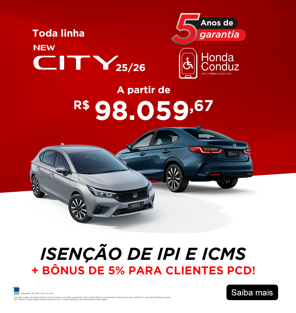 OFERTA CITY PCD - FEVEREIRO