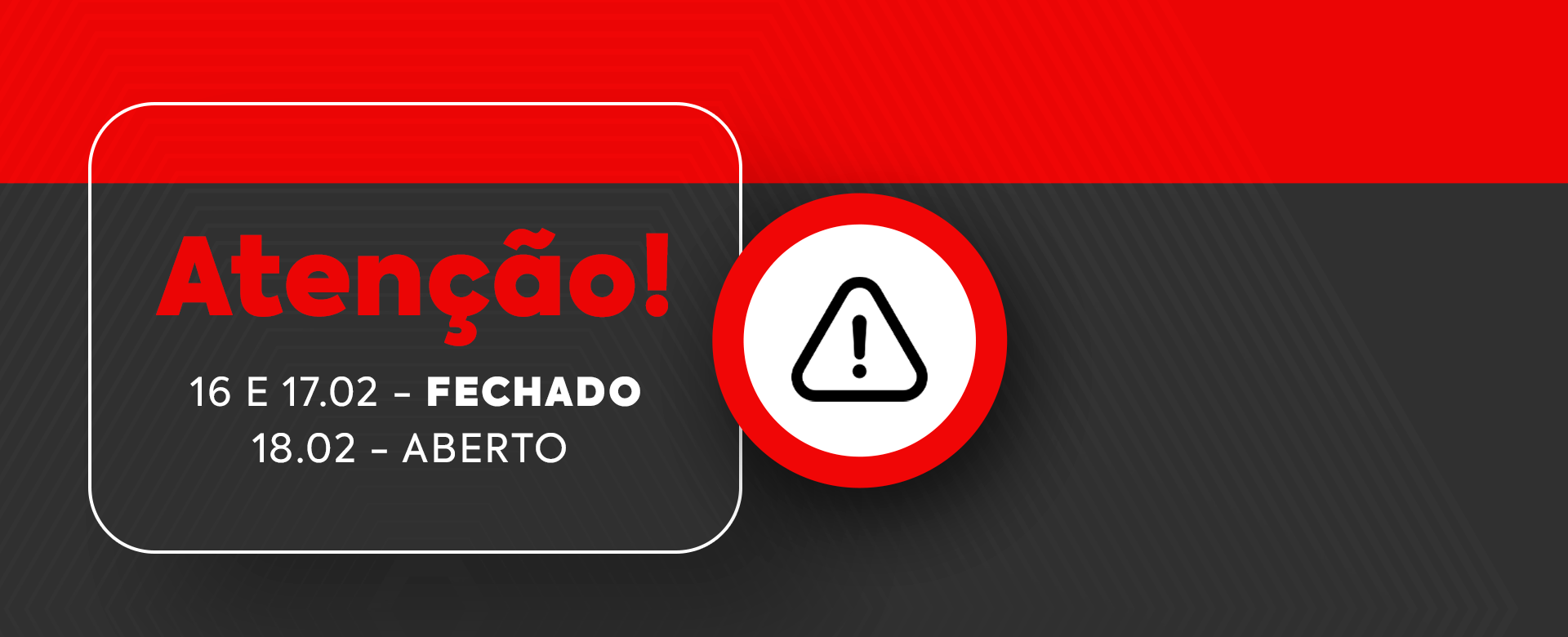 Horário de funcionamento