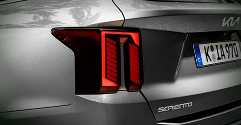 Luzes traseiras modernas