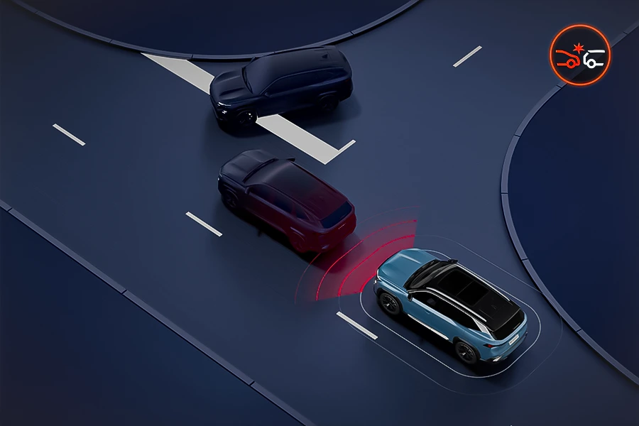 sistema automático de frenagem de emergência