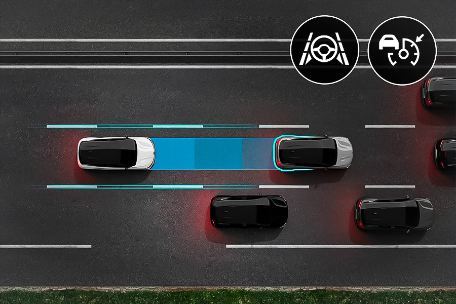 controle de velocidade adaptativo e Stop&GO
