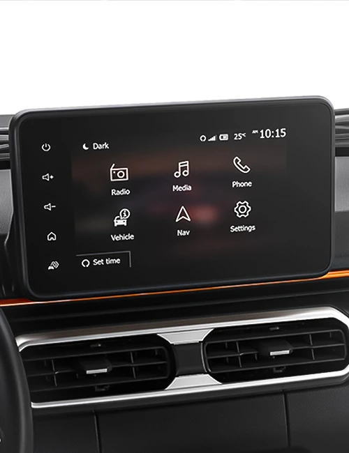 Multimídia flutuante de 8”