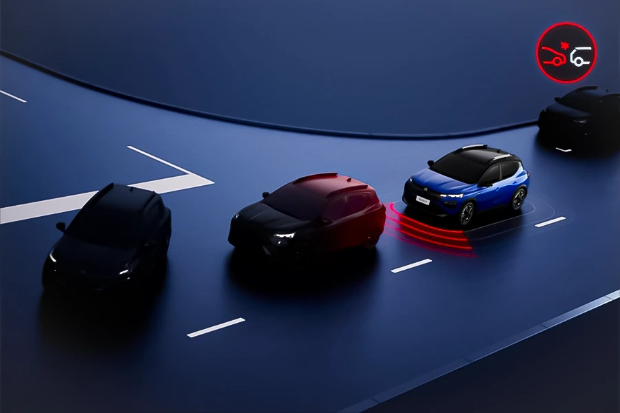 frenagem automática de emergência