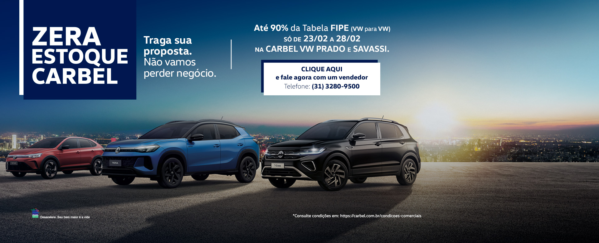 Zera Estoque carbel VW