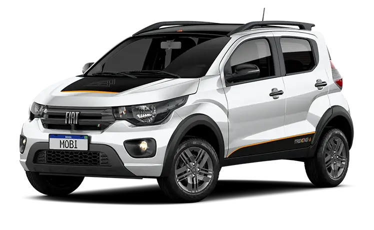 MOBI LIKE 1.0 2026 Prata Bari com Teto Preto Vulcano