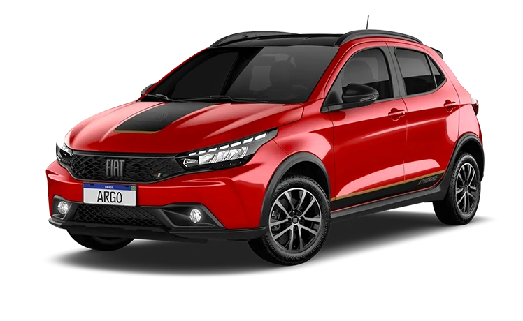 ARGO 1.0 FLEX 4P 2026 VERMELHO MONTECARLO COM TETO PRETO VULCANO