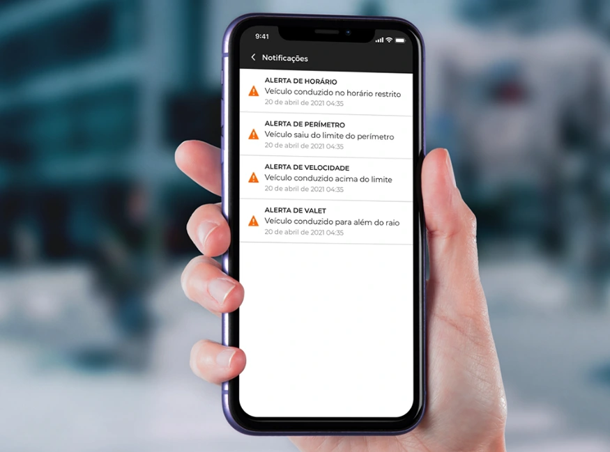 Alertas de condução