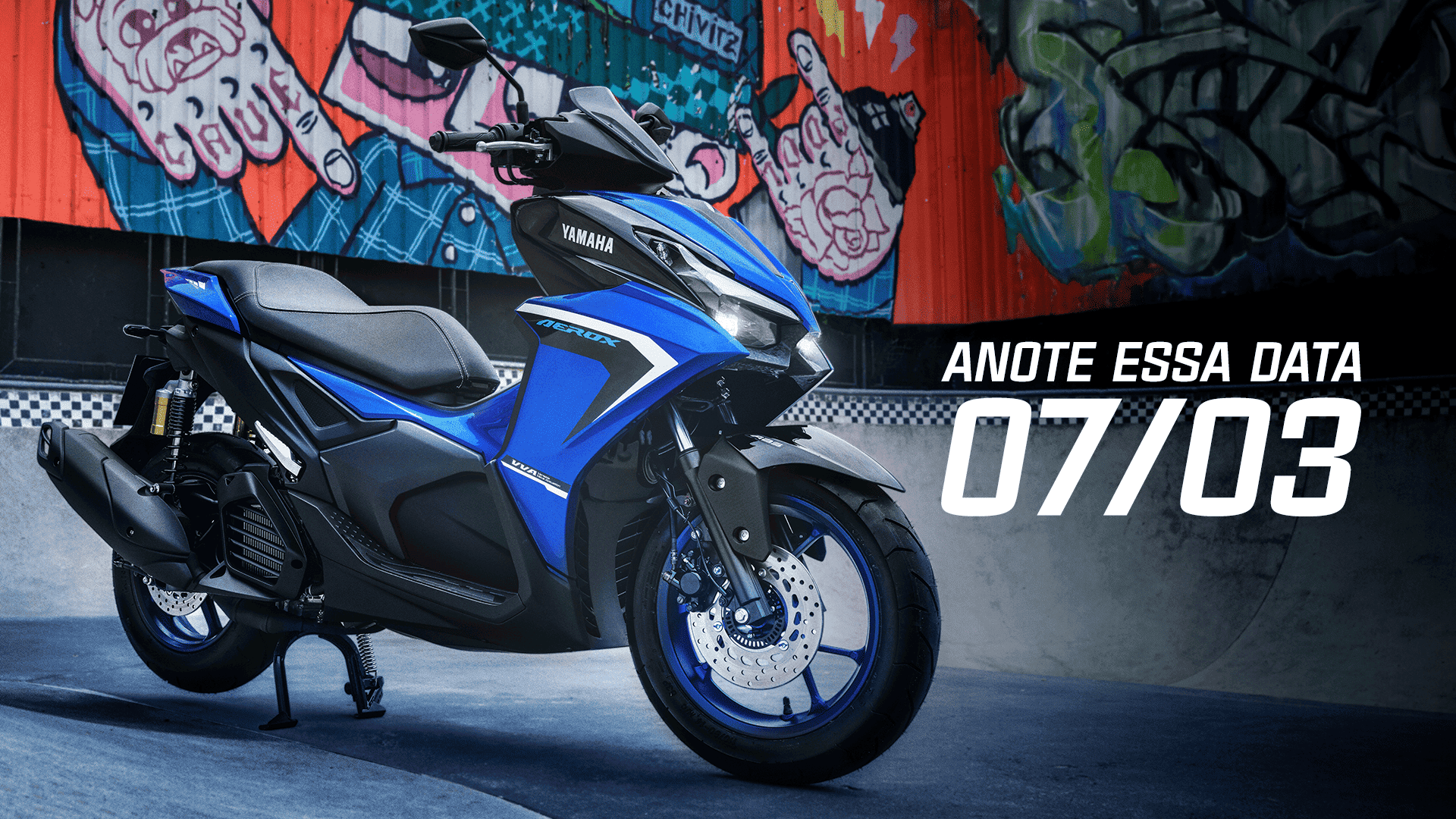 Chega à Motoarte Yamaha a nova AEROX ABS Connected