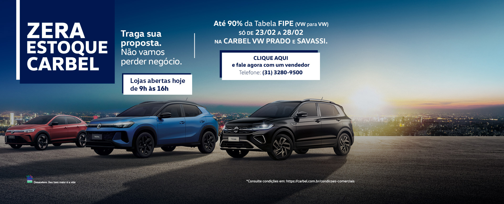 Zera Estoque carbel VW