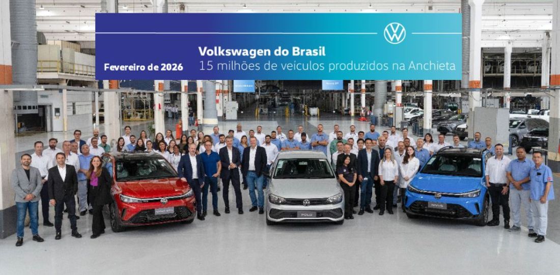 Volkswagen celebra 15 milhões de veículos produzidos na Fábrica Anchieta