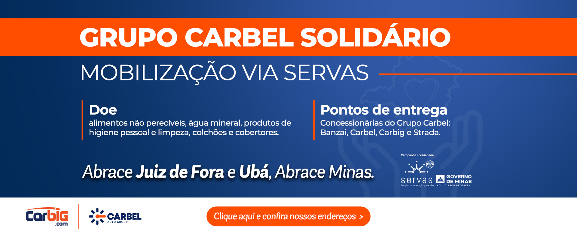 Seminovos Carbig.com | Campanha Solidária - Zona da Mata