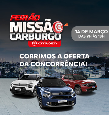 Feirão Missão Carburgo Citroën em Novo Hamburgo: ofertas especiais e nova fase da concessionária