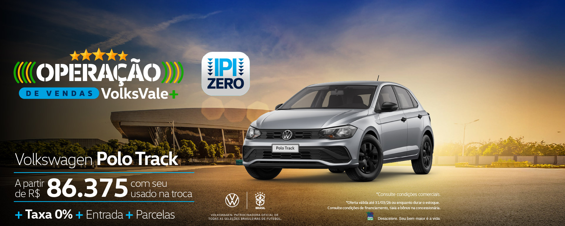 banner operação de venda - polo track