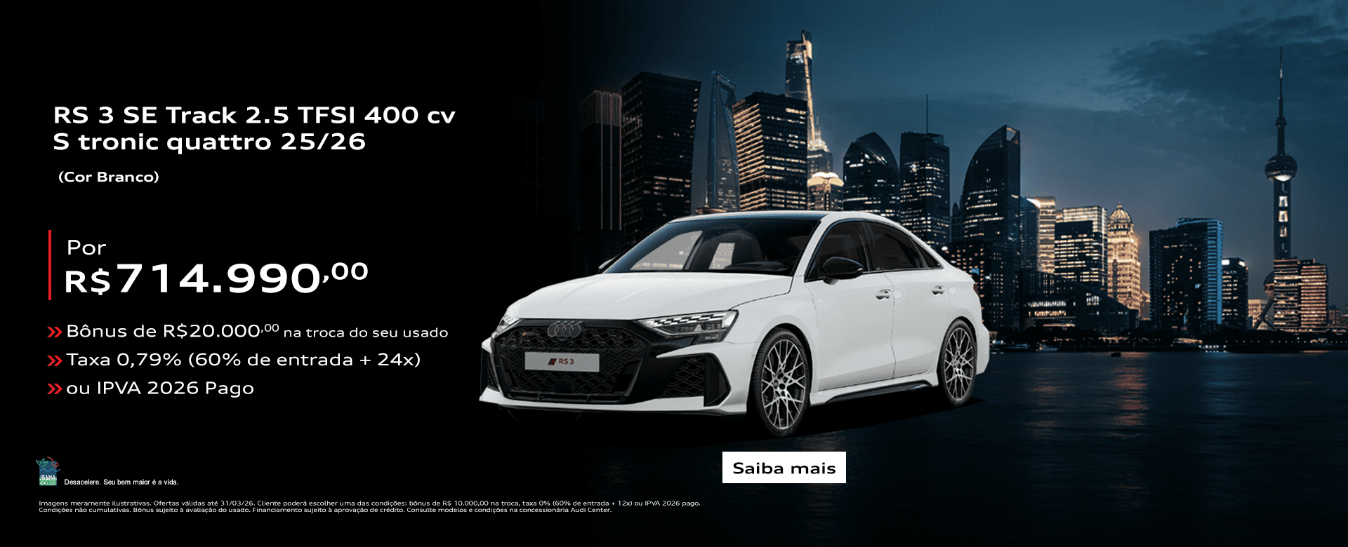 banner oferta rs 3 se track - março