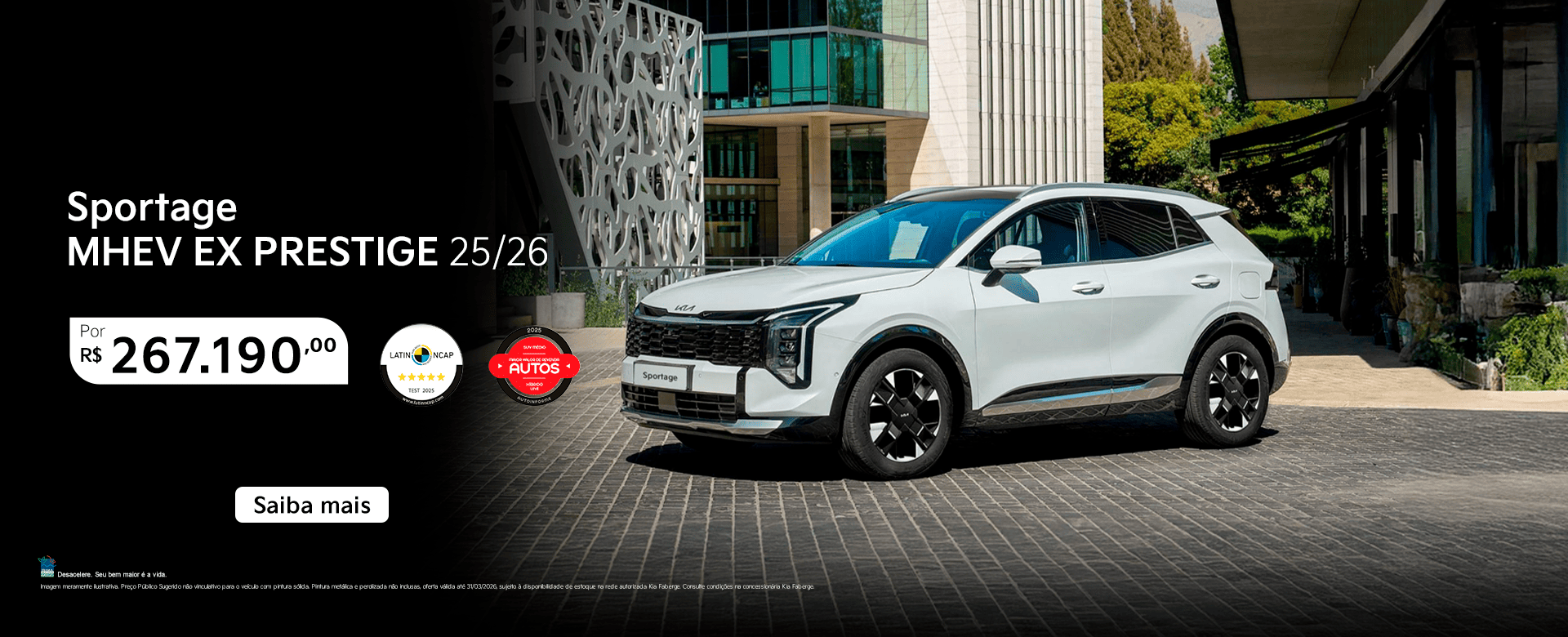 banner oferta sportage prestige - março