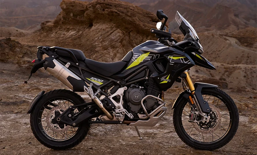 TIGER 1200 RALLY PRO DESERT 2026/2026 preço sugerido de R$ 107.990,00 à vista OU ENTRADA DE 60% + 24 PARCELAS