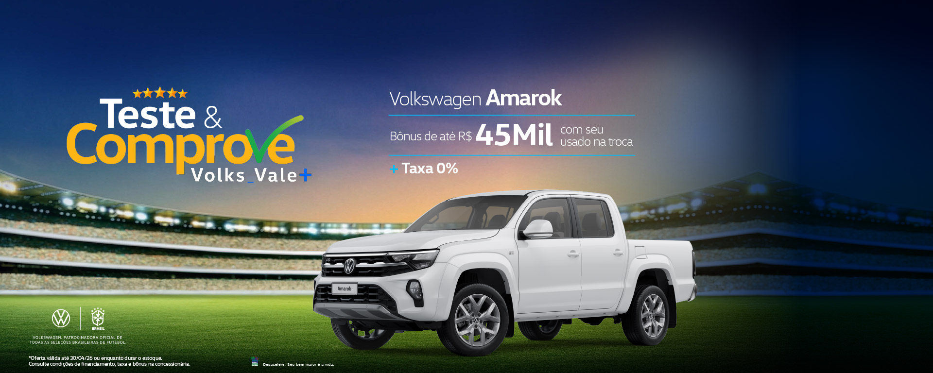 banner teste e comprove - amarok
