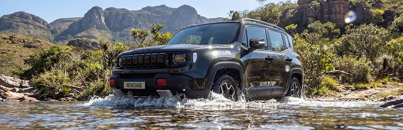 Suspensão elevada e proteções  off-road