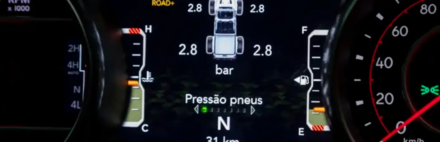 Monitoramento da pressão dos pneus