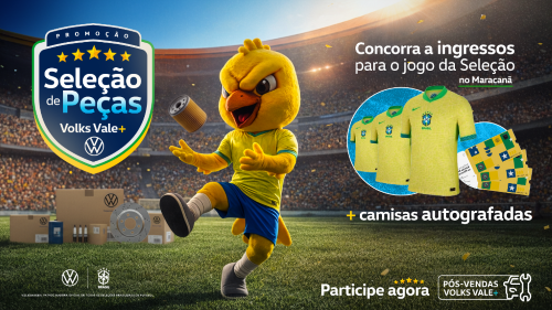 VW lança promoção para jogo da Seleção e novo site para reparadores