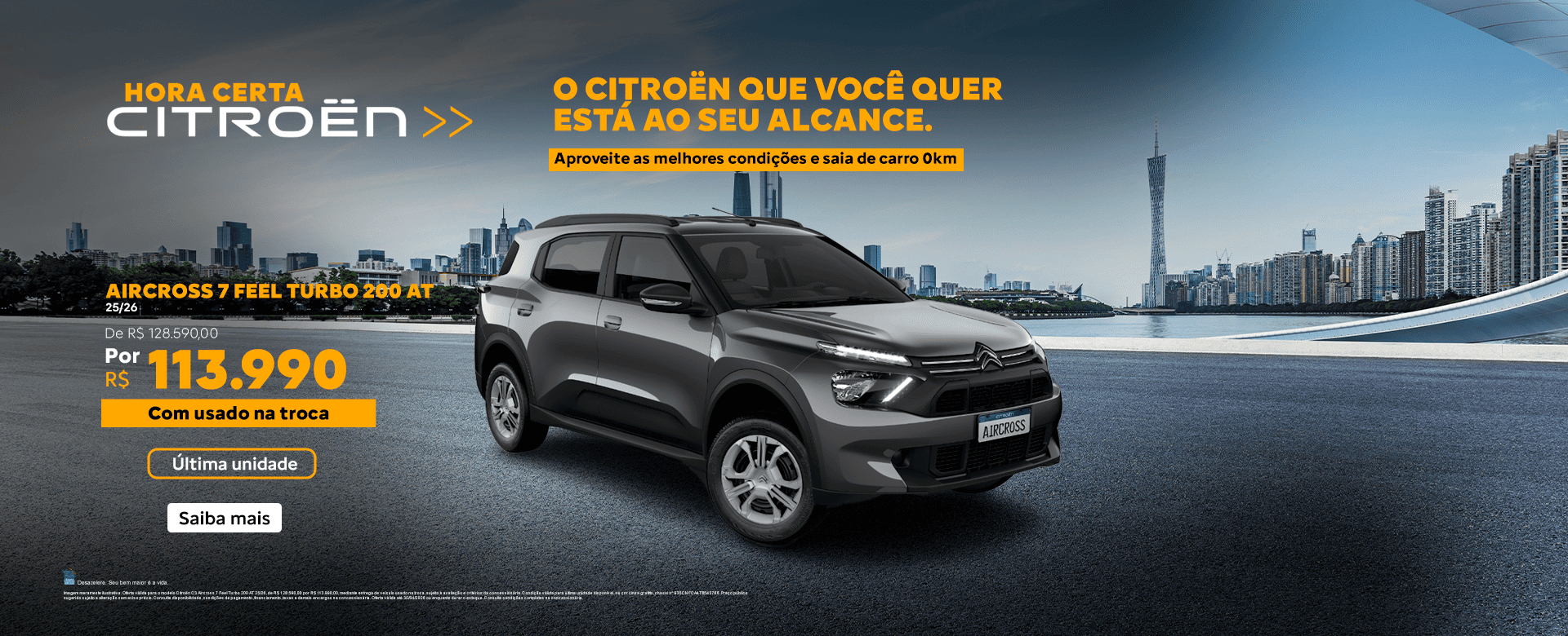 banner oferta aircross feel - abril