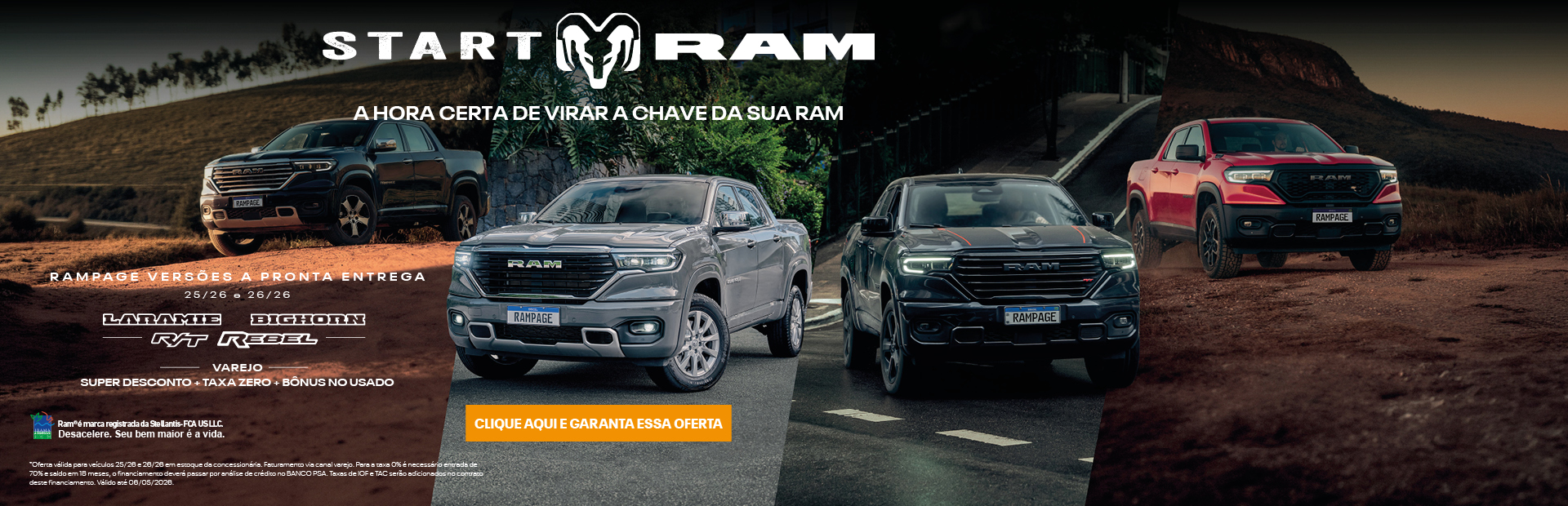 banner rampage versões abril