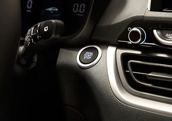 Botão de partida do motor