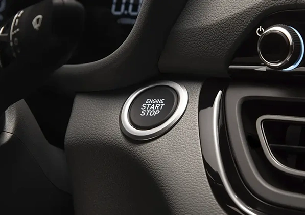 Botão de partida do motor