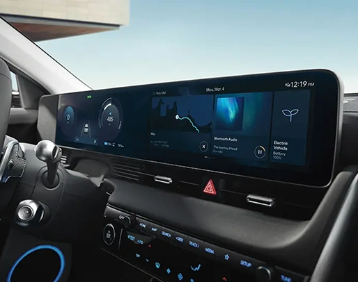 Painel de instrumentos e central  multimídia integrados