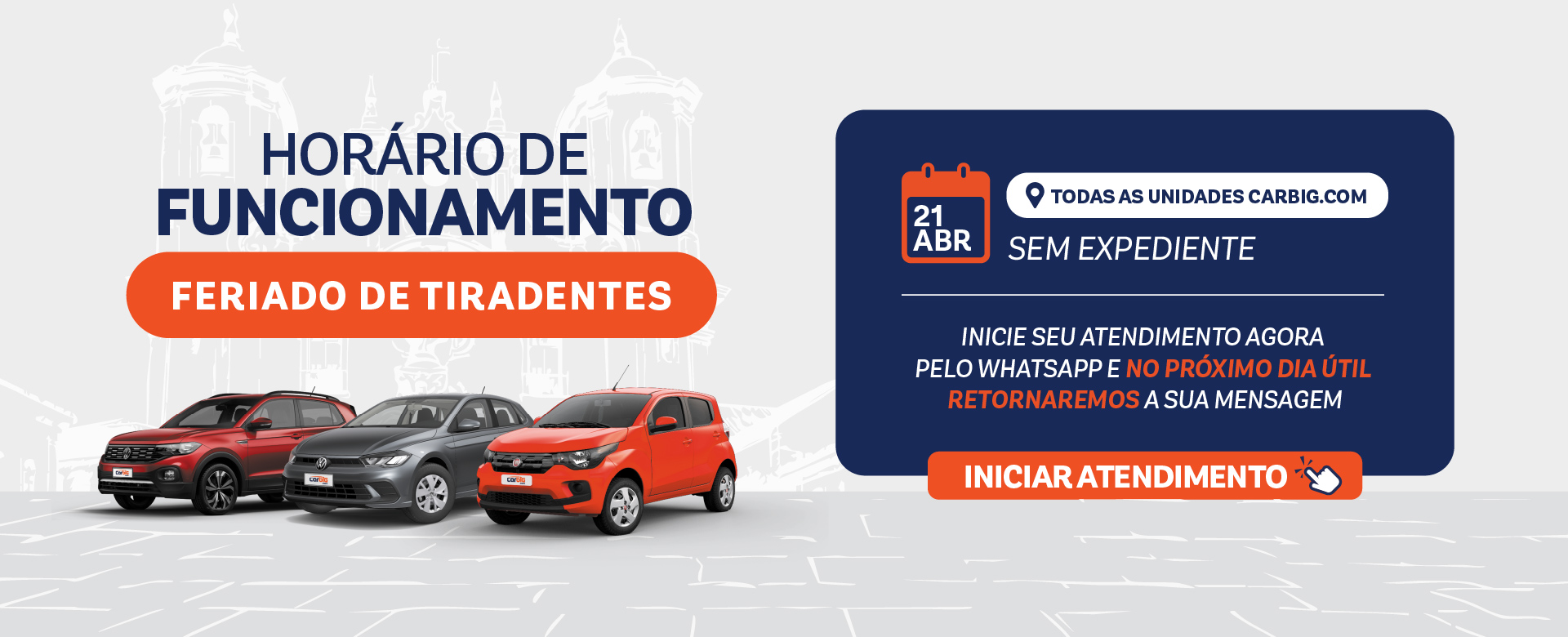 Horário de Funcionamento Feriado Tiradentes