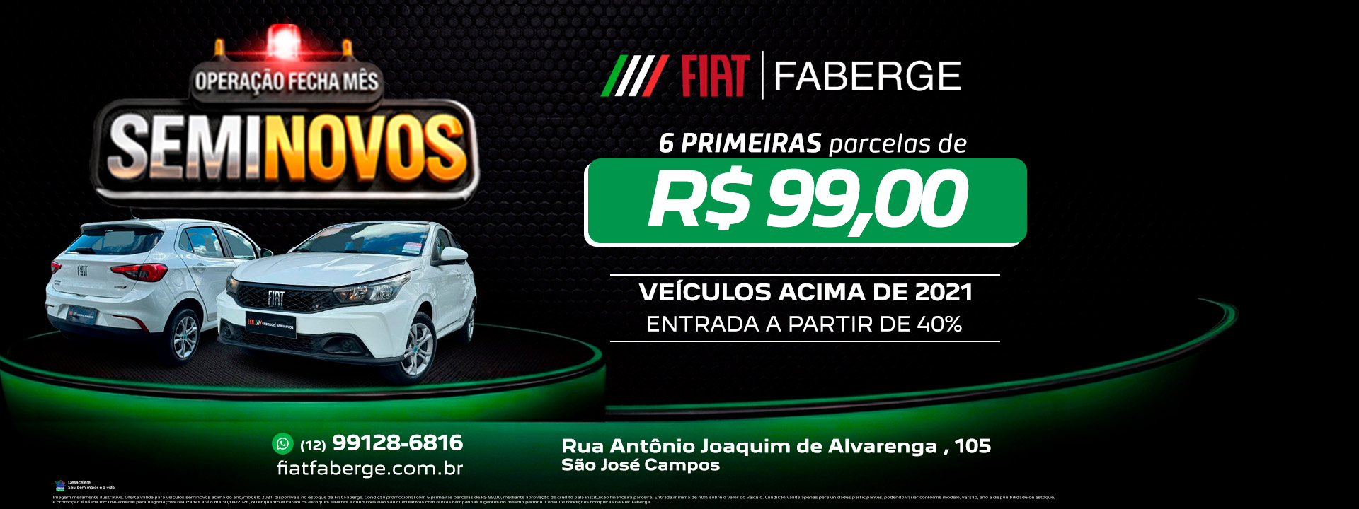 banner seminovos operação fecha mês