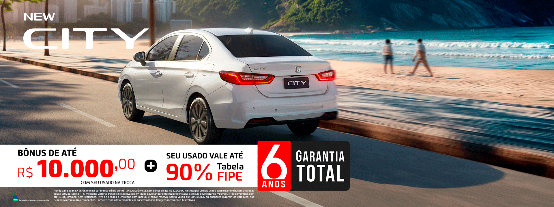 City Sedan - BÔNUS 10K -Abril