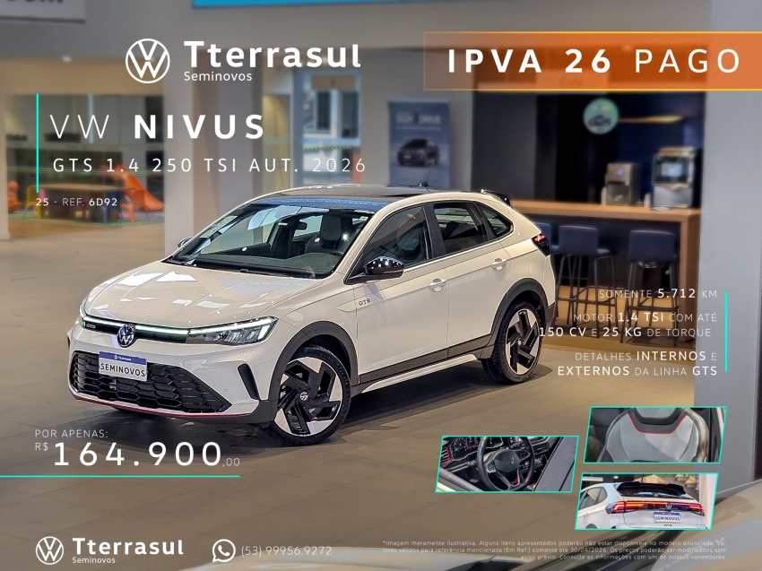 1.4 250 TSI TOTAL FLEX GTS AUTOMÁTICO