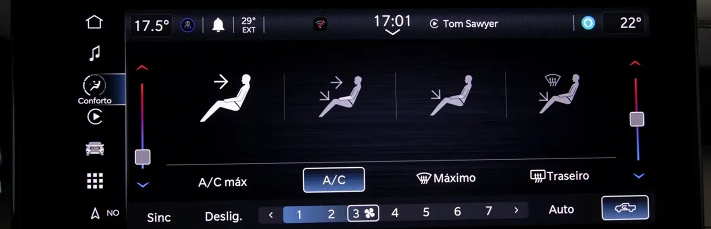 Ar-condicionado Digital Dual  Zone