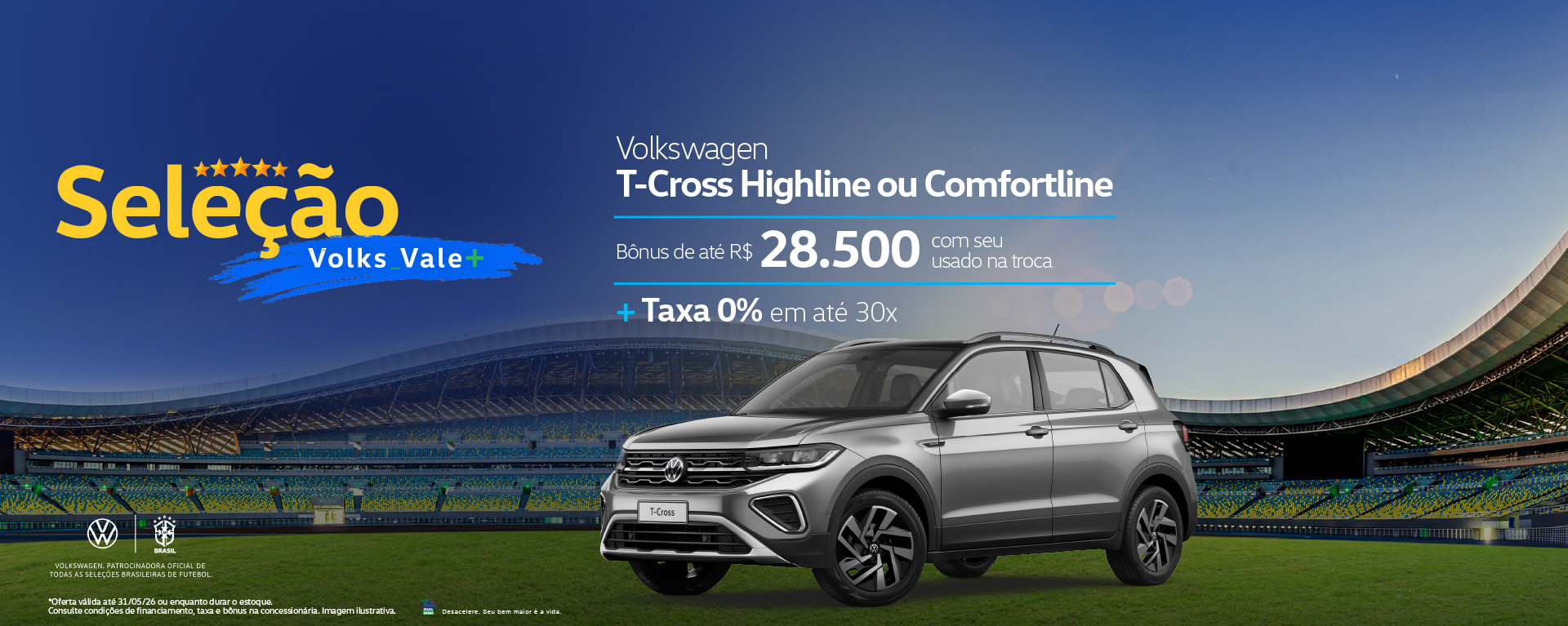 banner seleção volks vale mais - t-cross
