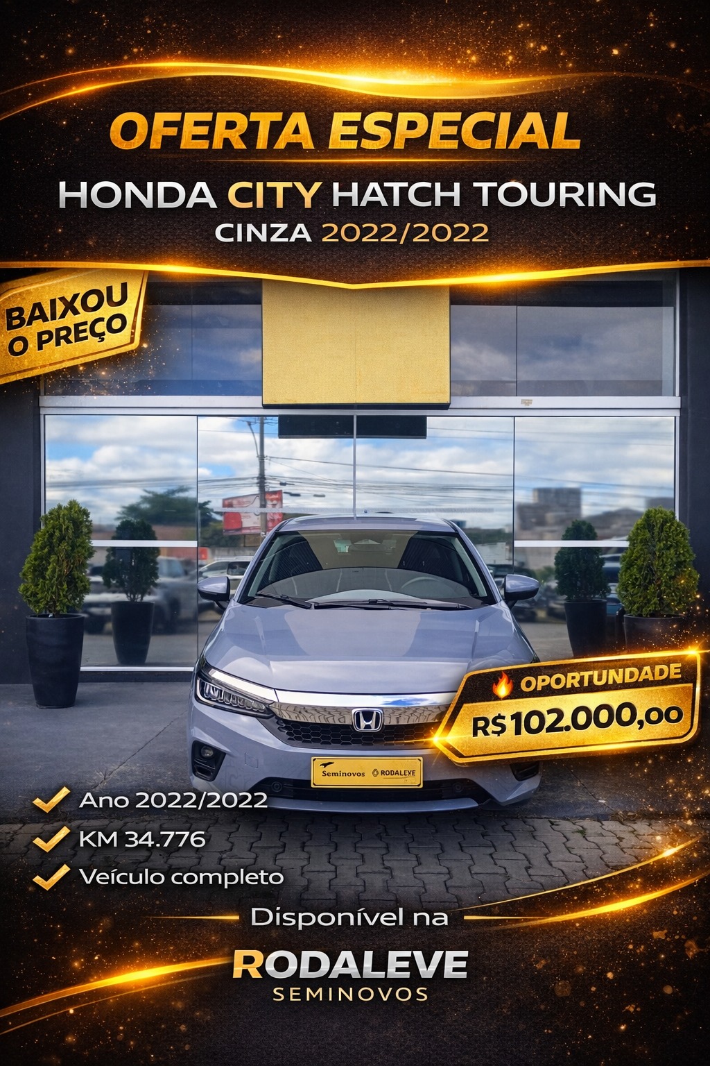 Honda-CITY-CITY Hatchback Touring 1.5 Flex 16V Aut