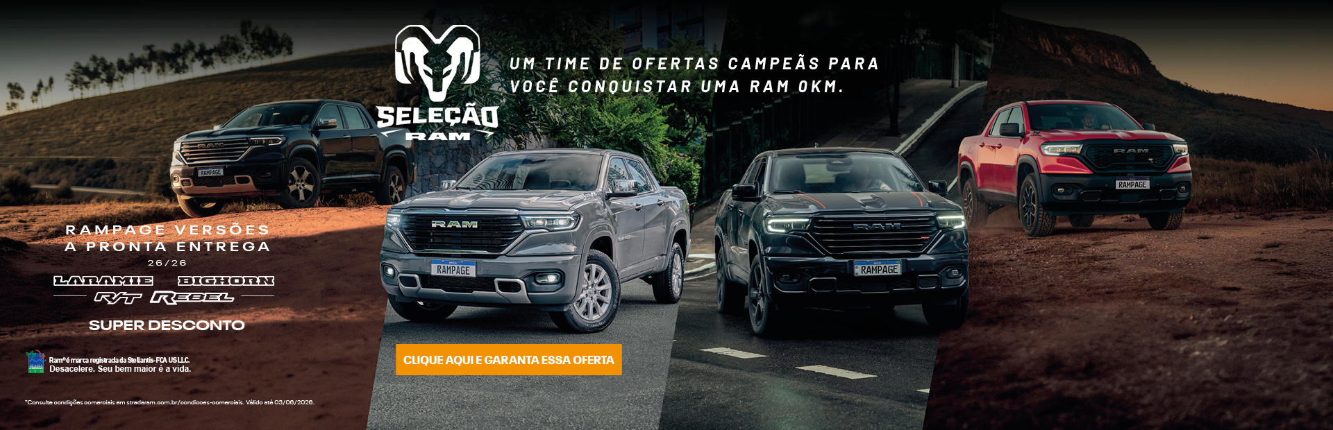 banner rampage versões maio