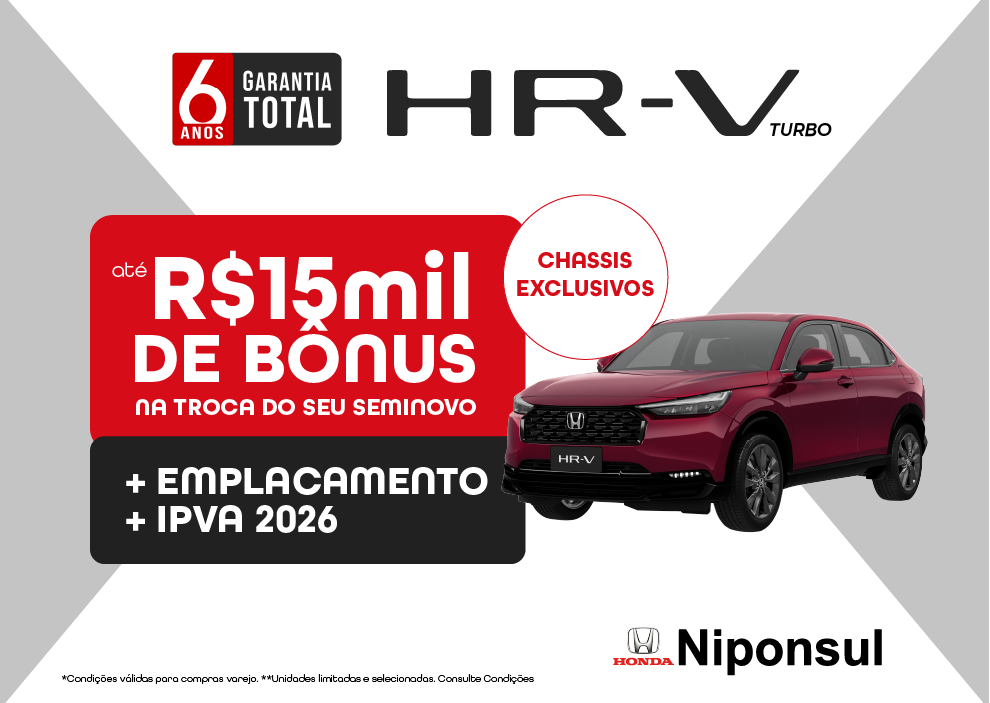 HR-V 15 mil de bonus